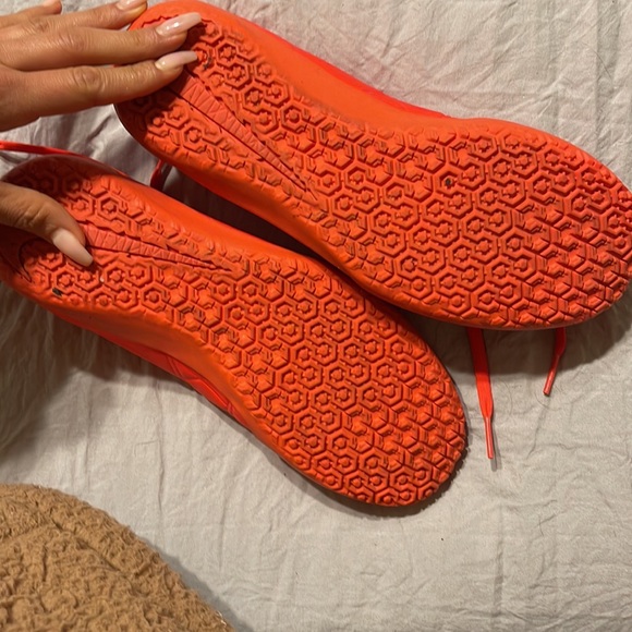 neon orange sneakers - Picture 7 of 7